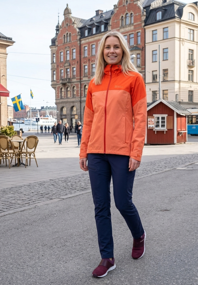 Jack Wolfskin Weiltal 2L Skaljacka – Dam (Orange/Röd)