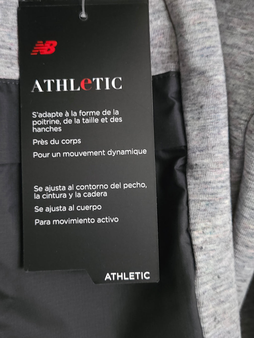 New Balance grey sweater.