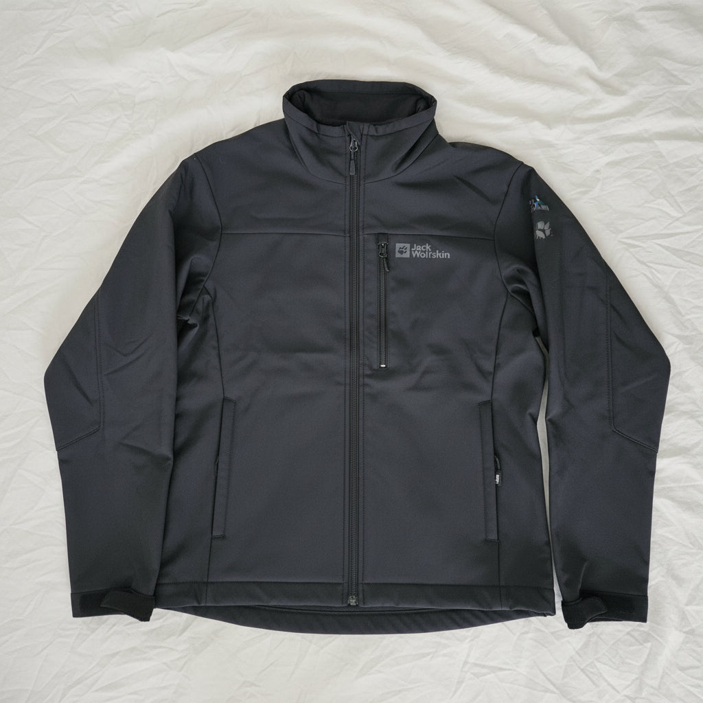 Jack Wolfskin Softshell-jacka Herr – Texshield | Fleecefoder | Svart | Ny med etiketter