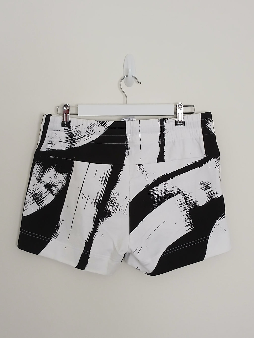 Adidas Dam Shorts  100% Bomull  Chilla & Sommar - Vit/Svart Print