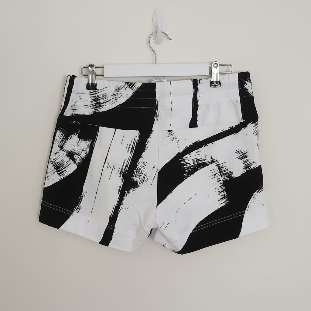 Adidas Dam Shorts  100% Bomull  Chilla & Sommar - Vit/Svart Print
