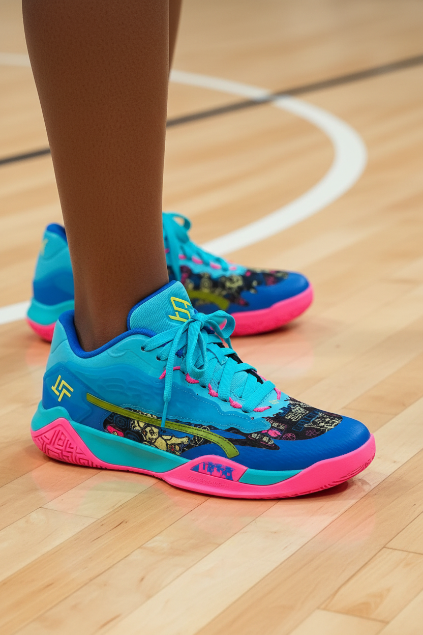 Puma Stewie 3 Midnight in Tokyo Blue/Pink Basketball Shoes