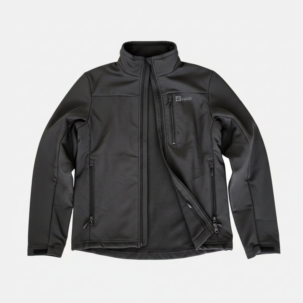Jack Wolfskin Softshell-jacka Herr – Texshield | Fleecefoder | Svart | Ny med etiketter