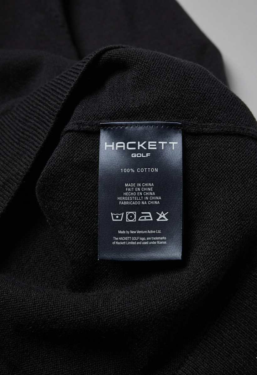 Hackett V-ringad Tröja i Bomull