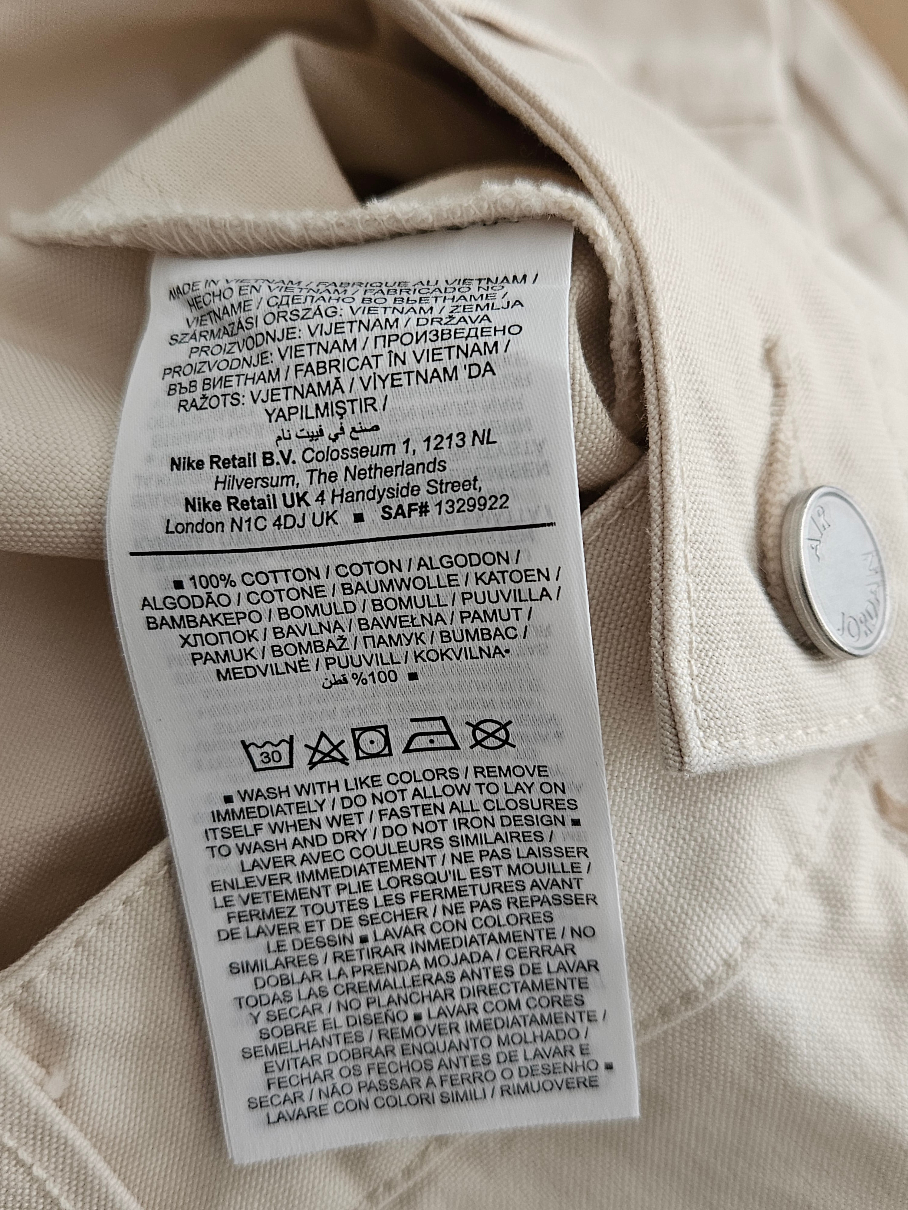 Jordan Brand Carpenter Pants Dam – Stone