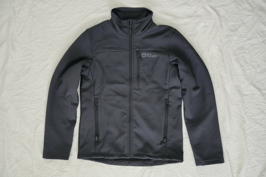 Jack Wolfskin Softshell-jacka Herr – Texshield | Fleecefoder | Svart | Ny med etiketter