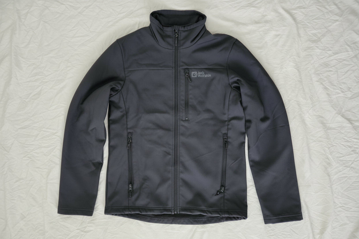 Jack Wolfskin Softshell-jacka Herr – Texshield | Fleecefoder | Svart | Ny med etiketter