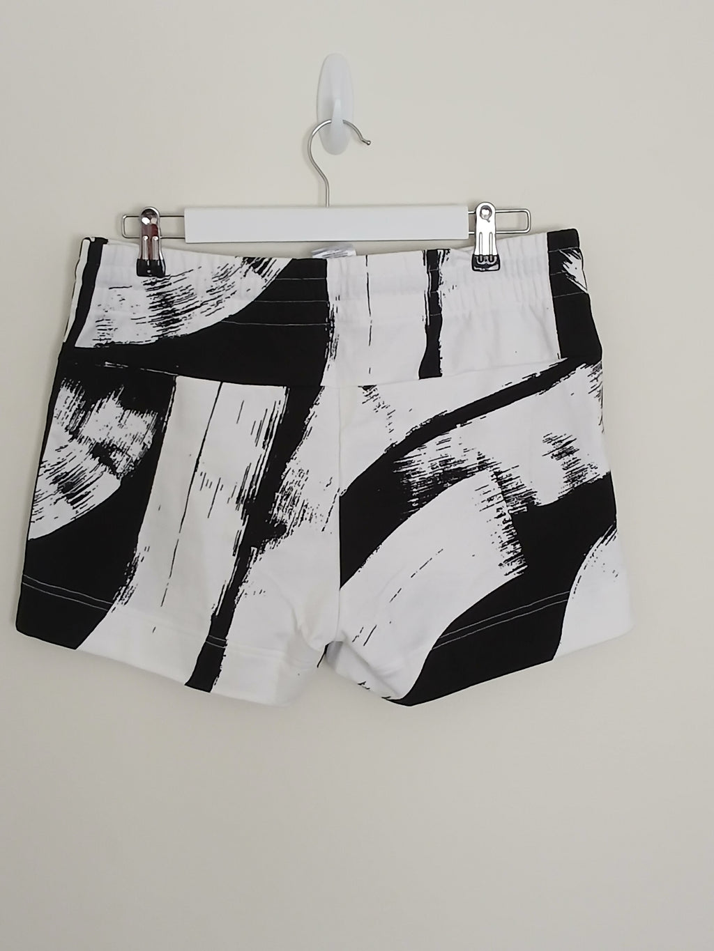 Adidas Dam Shorts  100% Bomull  Chilla & Sommar - Vit/Svart Print