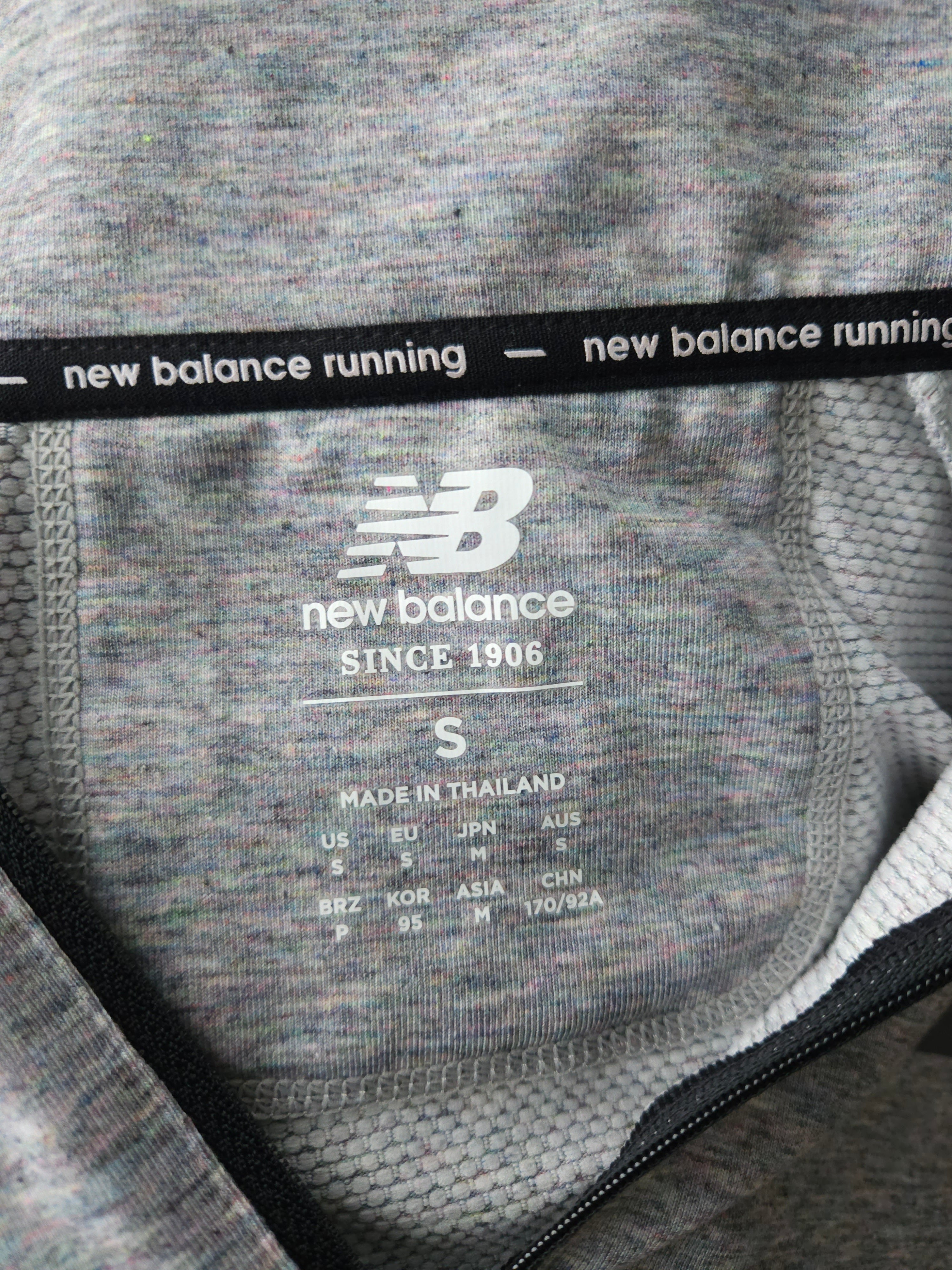 New Balance grey sweater.