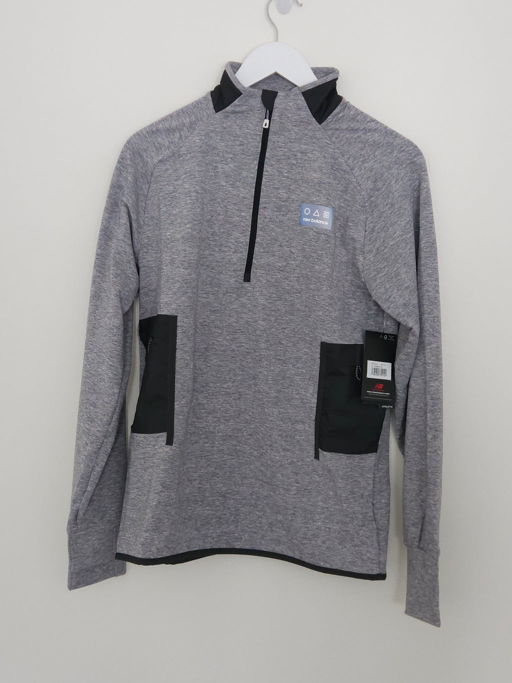 New Balance grey sweater.