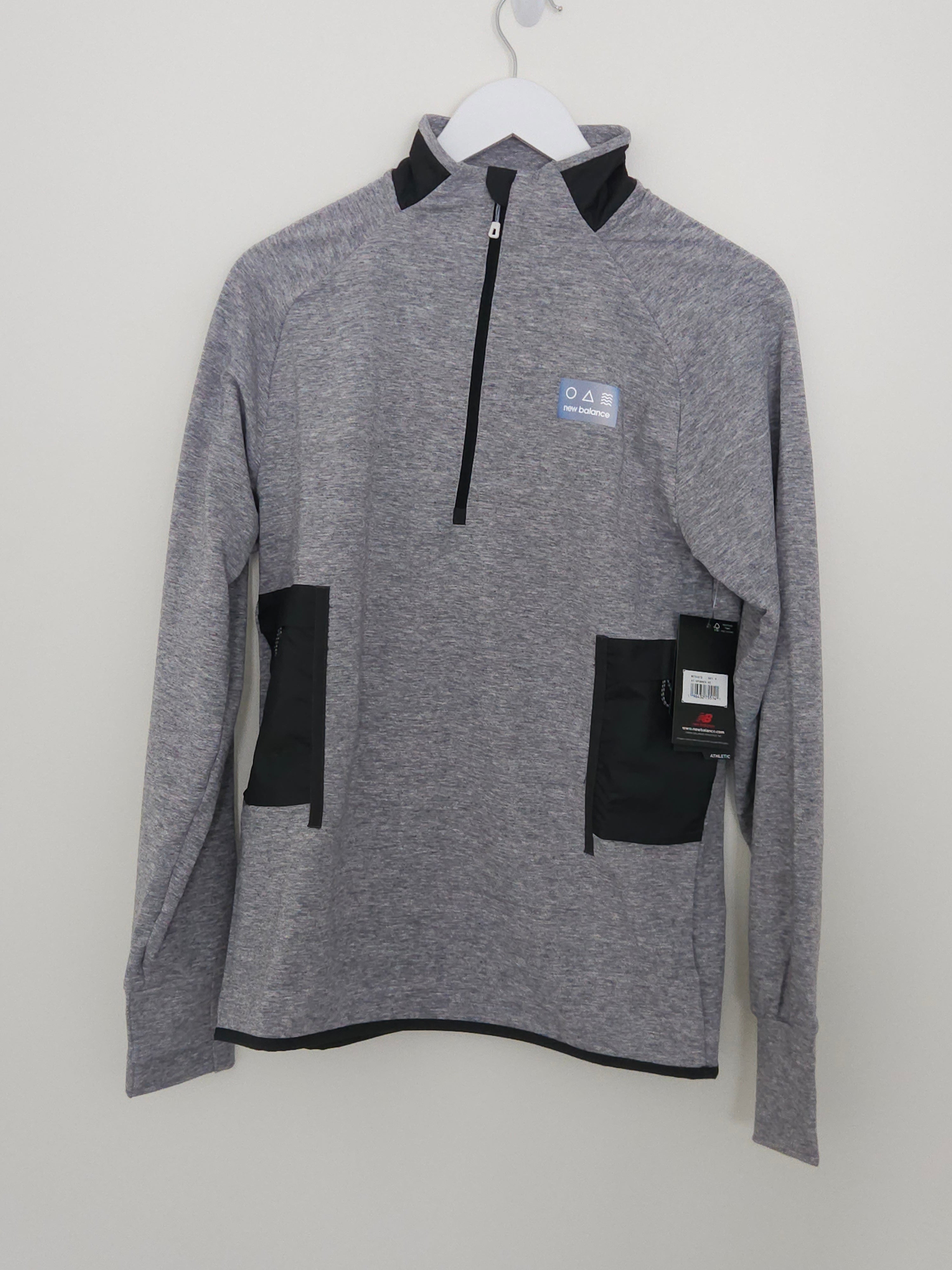 New Balance grey sweater.