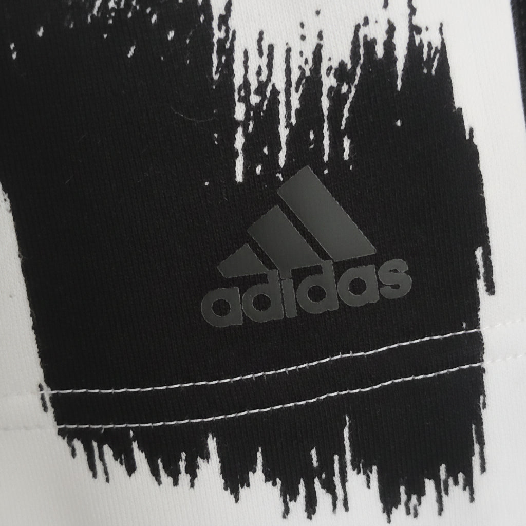 Adidas Dam Shorts  100% Bomull  Chilla & Sommar - Vit/Svart Print